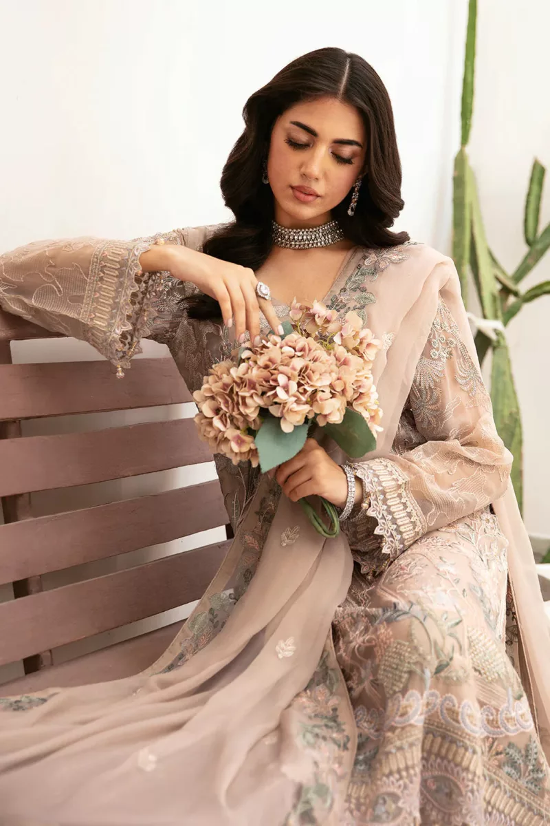 Unstitched Chiffon 3-Piece Suit By Ramsha F-2601 - Patel Brothers NX 5