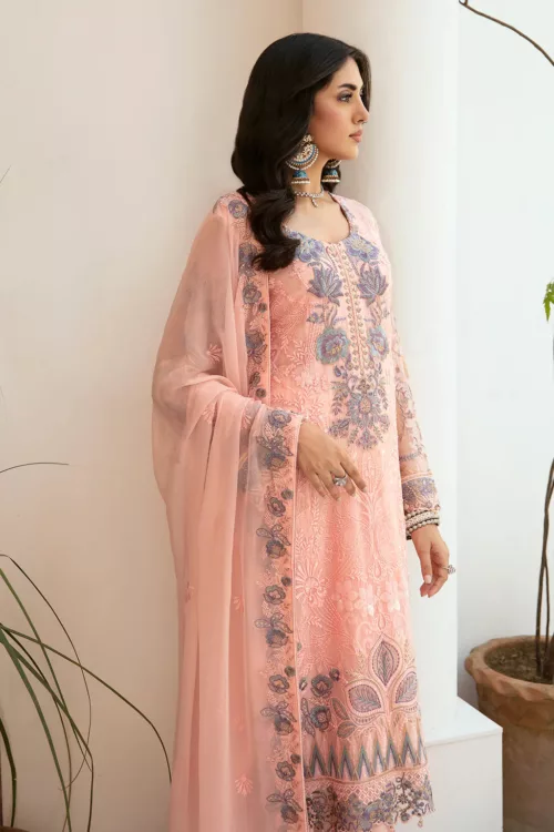 Unstitched Chiffon 3-Piece Suit By Ramsha F-2605 - Patel Brothers NX 3