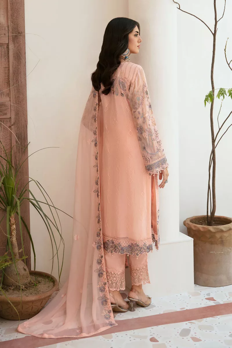 Unstitched Chiffon 3-Piece Suit By Ramsha F-2605 - Patel Brothers NX 4