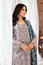 Unstitched Chiffon 3-Piece Suit By Ramsha F-2609 - Patel Brothers NX 8