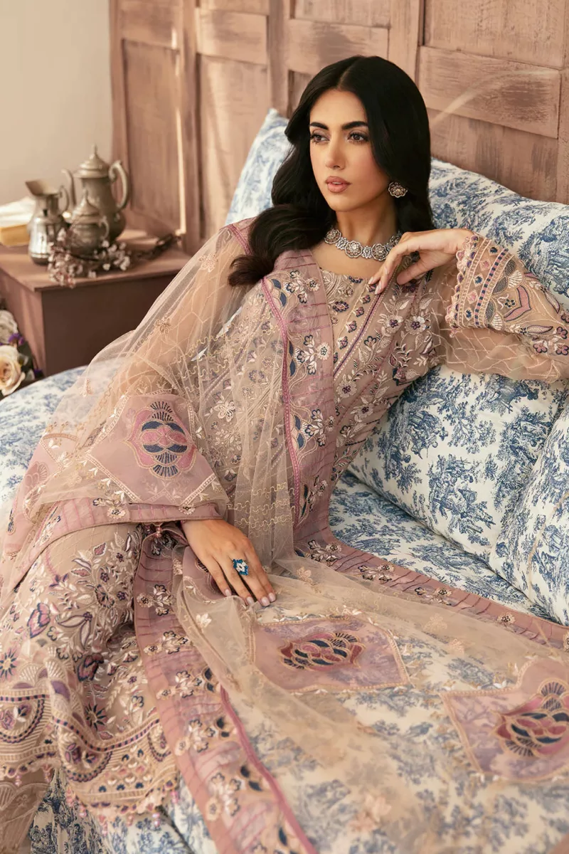 Unstitched Chiffon 3-Piece Suit By Ramsha F-2611 - Patel Brothers NX 5