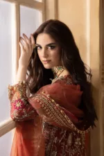 3-Pc Unstitched Premium Luxury Handwork Chiffon Suit with Embroidered Organza Dupatta – DJW4-04 - Patel Brothers NX 21