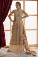 3-Pc Unstitched Premium Luxury Handwork Chiffon Suit with Embroidered & Printed Dupatta – DJW4-05 - Patel Brothers NX 14