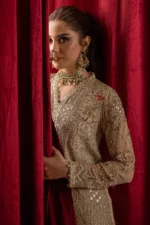 3-Pc Unstitched Premium Luxury Handwork Chiffon Suit with Embroidered & Printed Dupatta – DJW4-05 - Patel Brothers NX 15