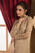 3-Pc Unstitched Premium Luxury Handwork Chiffon Suit with Embroidered & Printed Dupatta – DJW4-05 - Patel Brothers NX 23