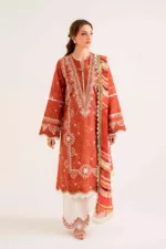 Unstitched 3-Piece Lawn Suit – Lila SAL-01-24 by Sable Vogue - Patel Brothers NX 10