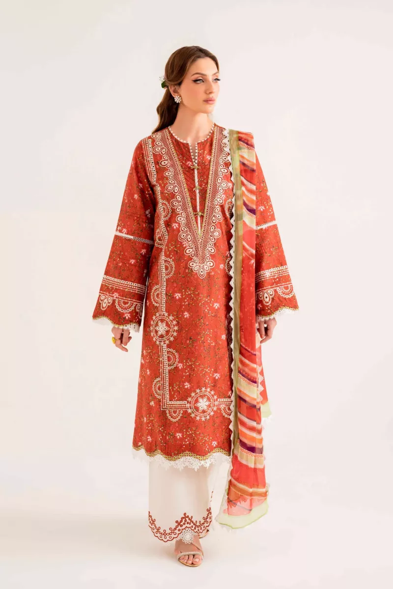 Unstitched 3-Piece Lawn Suit – Lila SAL-01-24 by Sable Vogue - Patel Brothers NX 3