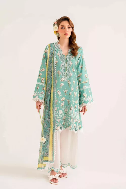 Unstitched 3-Piece Lawn Suit – Lila SAL-02-24 by Sable Vogue - Patel Brothers NX