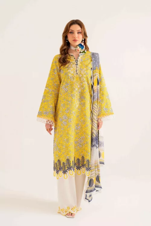 Unstitched 3-Piece Lawn Suit – Lila SAL-04-24by Sable Vogue - Patel Brothers NX