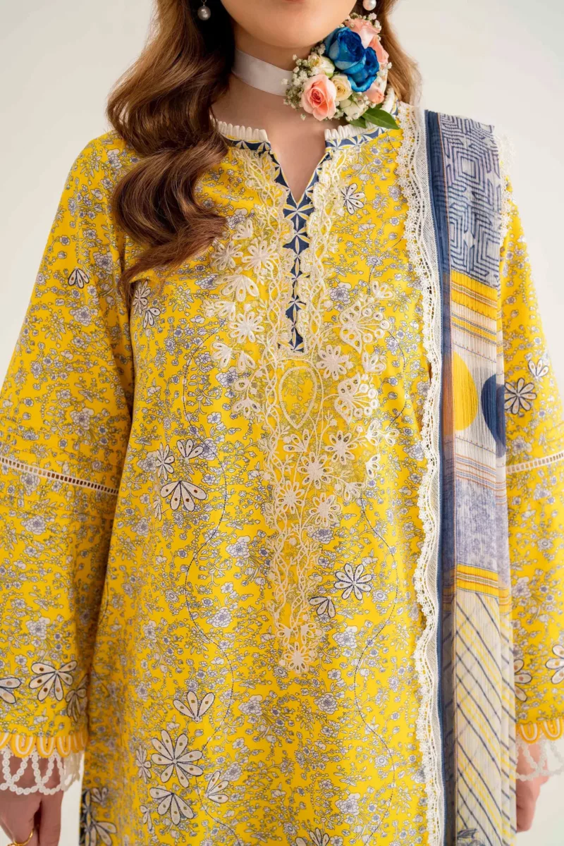 Unstitched 3-Piece Lawn Suit – Lila SAL-04-24by Sable Vogue - Patel Brothers NX 10