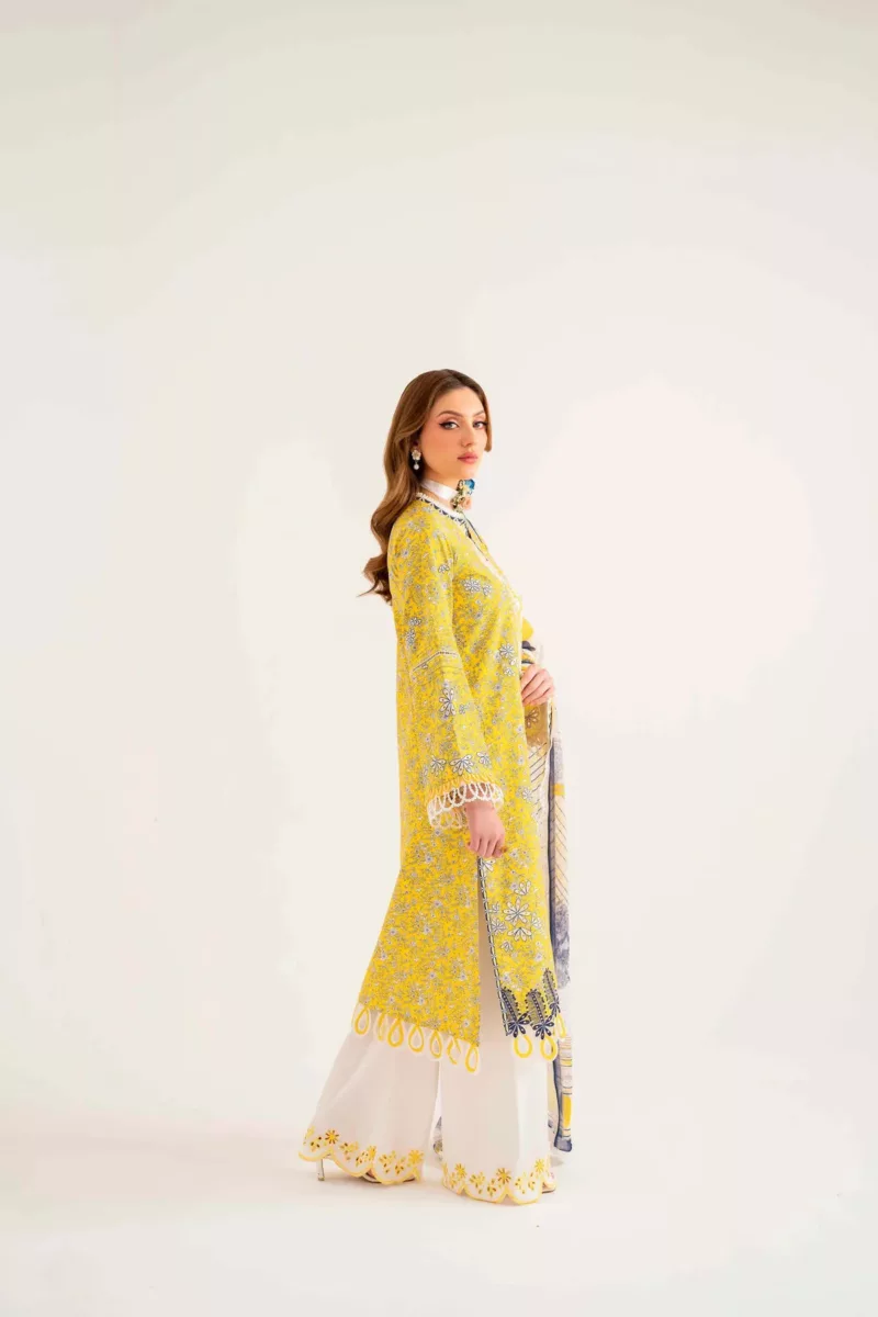 Unstitched 3-Piece Lawn Suit – Lila SAL-04-24by Sable Vogue - Patel Brothers NX 4