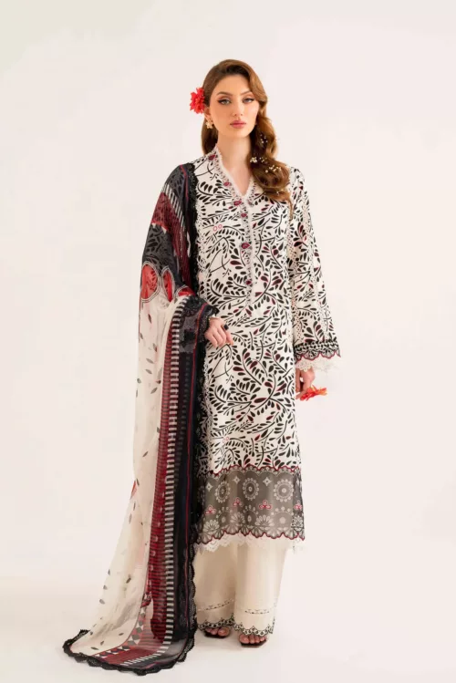 Unstitched 3-Piece Lawn Suit – Lila SAL-05-24 by Sable Vogue - Patel Brothers NX