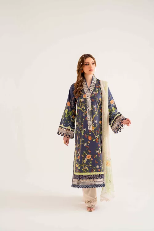 Unstitched 3-Piece Lawn Suit – Lila SAL-06-24 by Sable Vogue - Patel Brothers NX 4