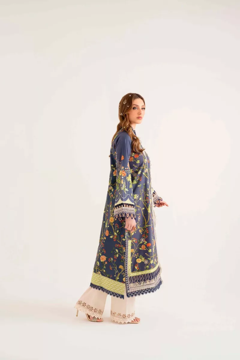 Unstitched 3-Piece Lawn Suit – Lila SAL-06-24 by Sable Vogue - Patel Brothers NX 11