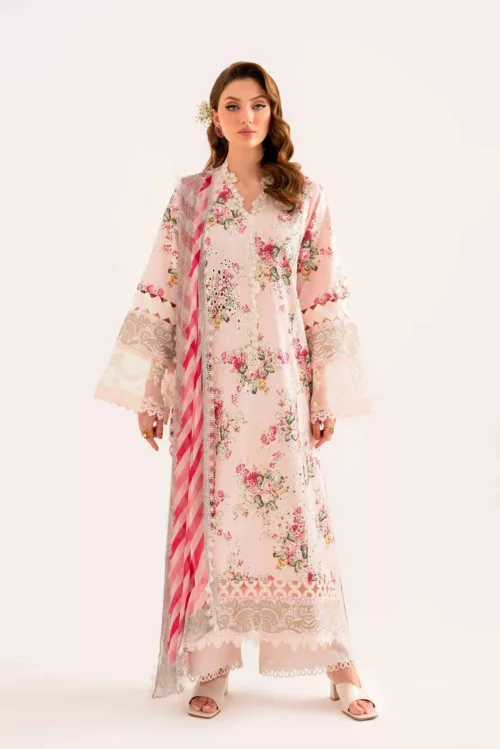 Unstitched 3-Piece Lawn Suit – Lila SAL-07-24by Sable Vogue - Patel Brothers NX