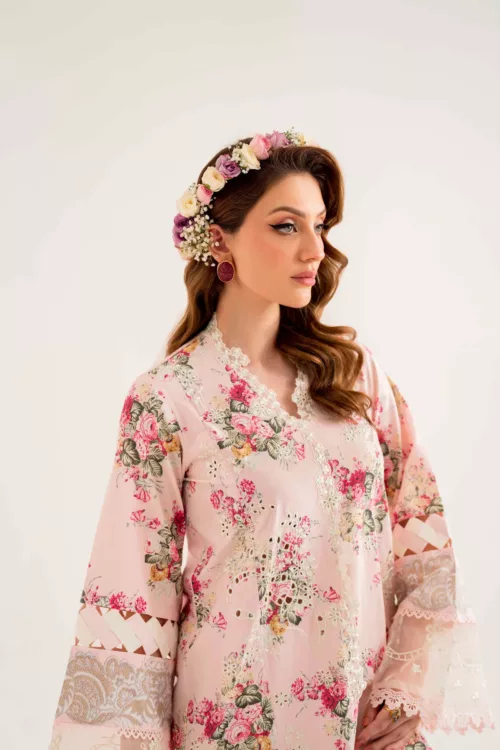 Unstitched 3-Piece Lawn Suit – Lila SAL-07-24by Sable Vogue - Patel Brothers NX 3