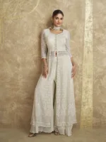 Embroidered Long Gown – Aza by Sayuri 5638 - Patel Brothers NX 6