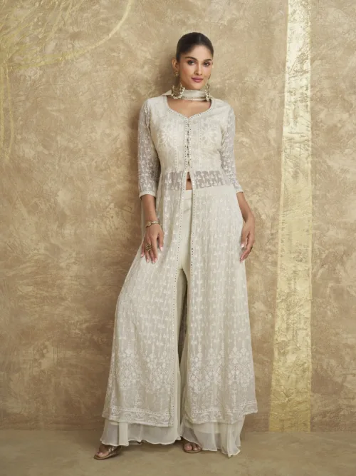 Embroidered Long Gown – Aza by Sayuri 5638 - Patel Brothers NX