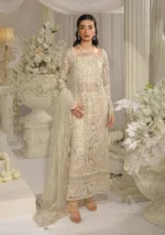 Luxury Formal Dress in Ivory (Unstitched) EFE-01 AURA - Patel Brothers NX 11