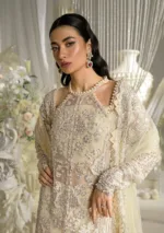 Luxury Formal Dress in Ivory (Unstitched) EFE-01 AURA - Patel Brothers NX 13