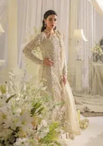 Luxury Formal Dress in Ivory (Unstitched) EFE-01 AURA - Patel Brothers NX 17