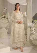 Luxury Formal Dress in Ivory (Unstitched) EFE-01 AURA - Patel Brothers NX 16