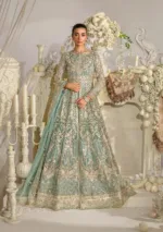 Luxury Formal Dress in Aqua Blue (Unstitched) EFE-02 ELSA - Patel Brothers NX 16