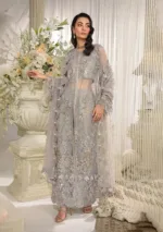 Luxury Formal Dress in Light Grey (Unstitched) EFE-04 DOVE - Patel Brothers NX 20