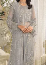 Luxury Formal Dress in Light Grey (Unstitched) EFE-04 DOVE - Patel Brothers NX 22