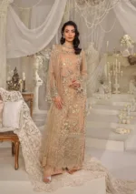 Luxury Formal Dress in Elegant Peach (Unstitched) EFE-06 ZYVA - Patel Brothers NX 14