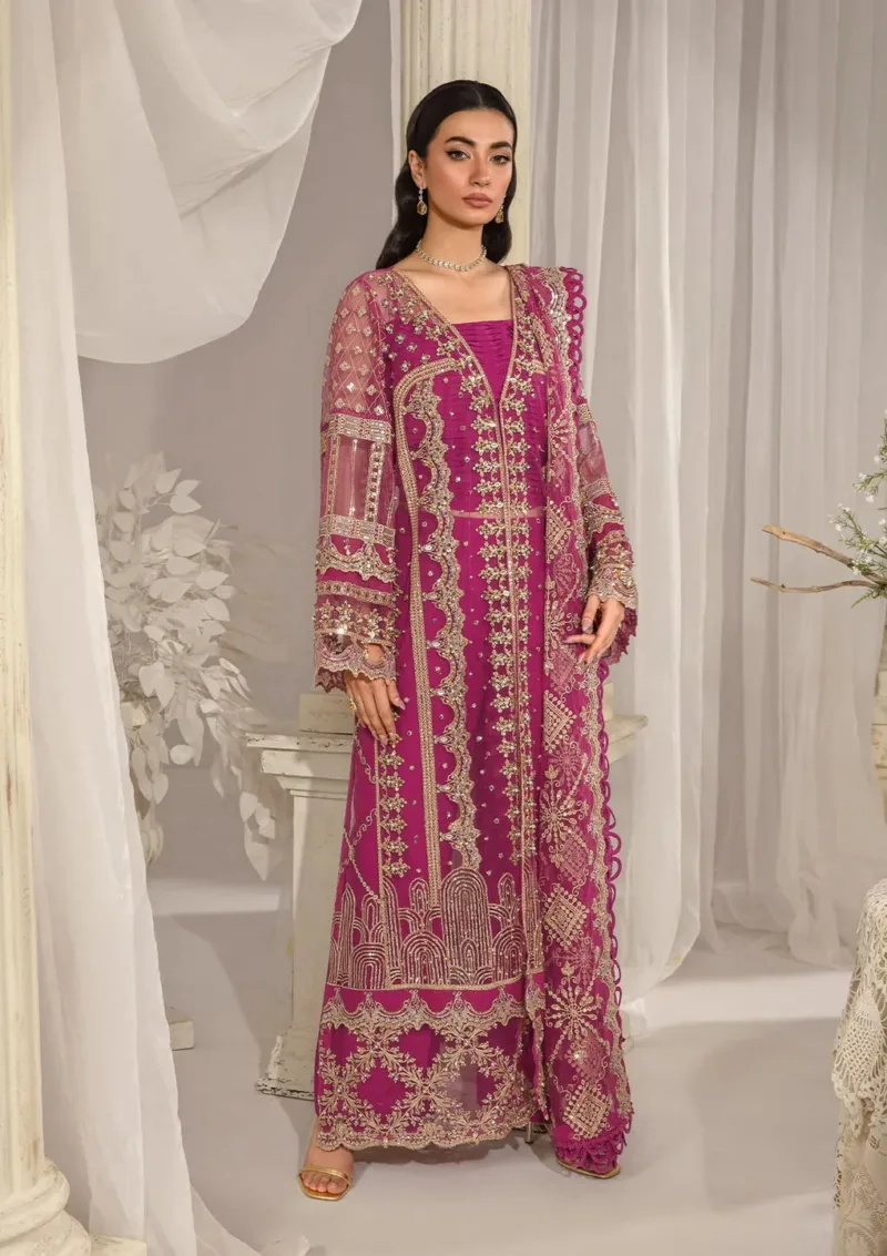 Luxury Formal Dress in Magenta Muse (Unstitched) EFE-07 REGALIA - Patel Brothers NX 3