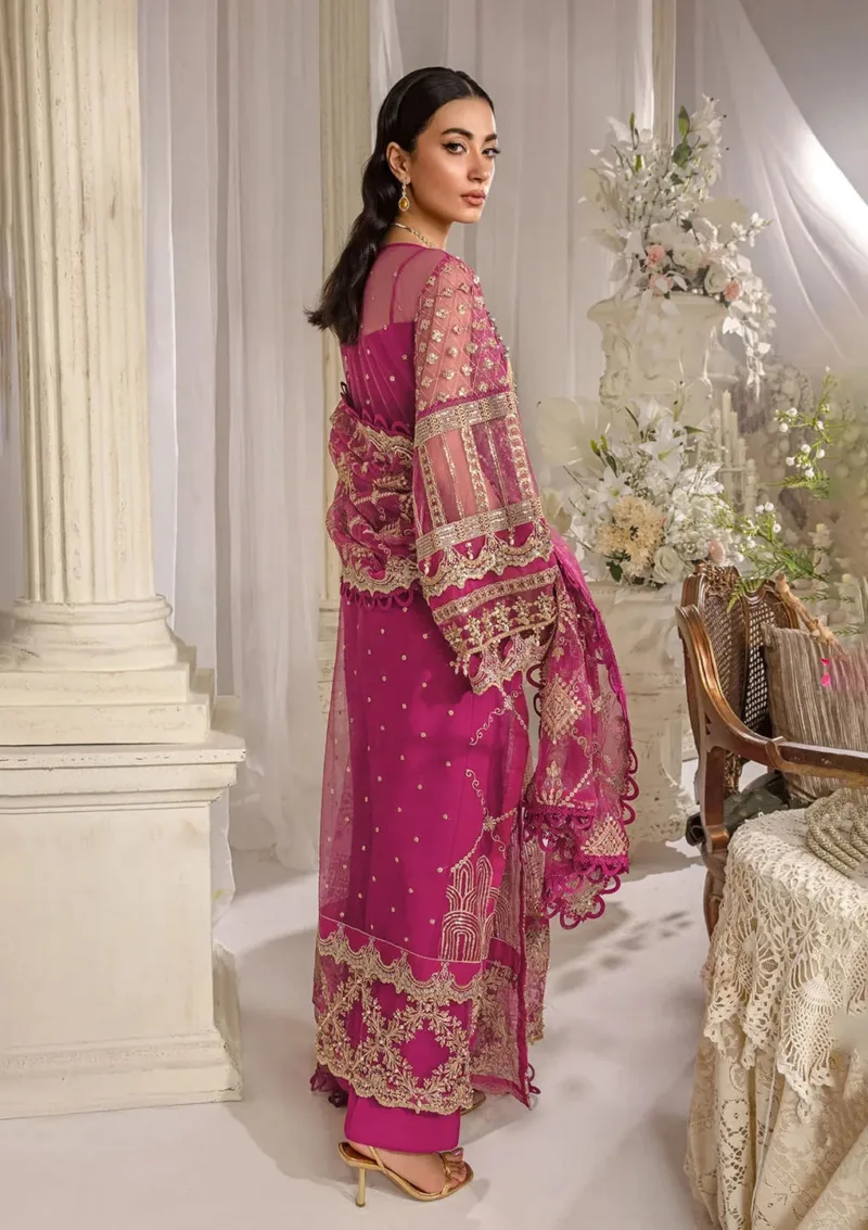 Luxury Formal Dress in Magenta Muse (Unstitched) EFE-07 REGALIA - Patel Brothers NX 4