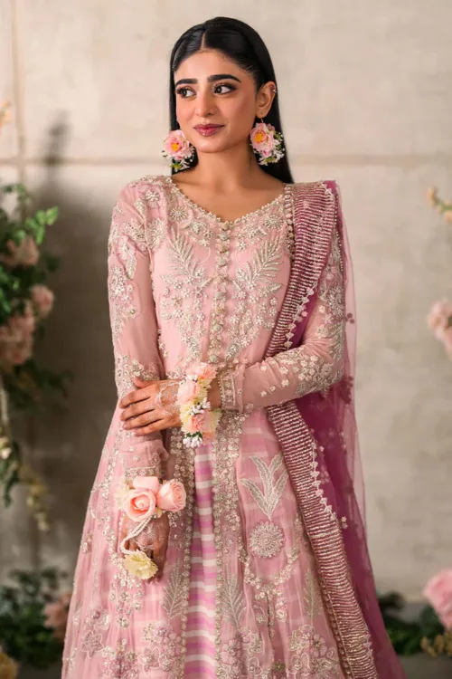 Light Pink Mastani Luxury Chiffon Collection – Maisha by Mushq - Patel Brothers NX 2