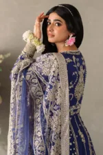 Victoria Blue Mastani Luxury Chiffon Collection – Sehar by Mushq - Patel Brothers NX 15