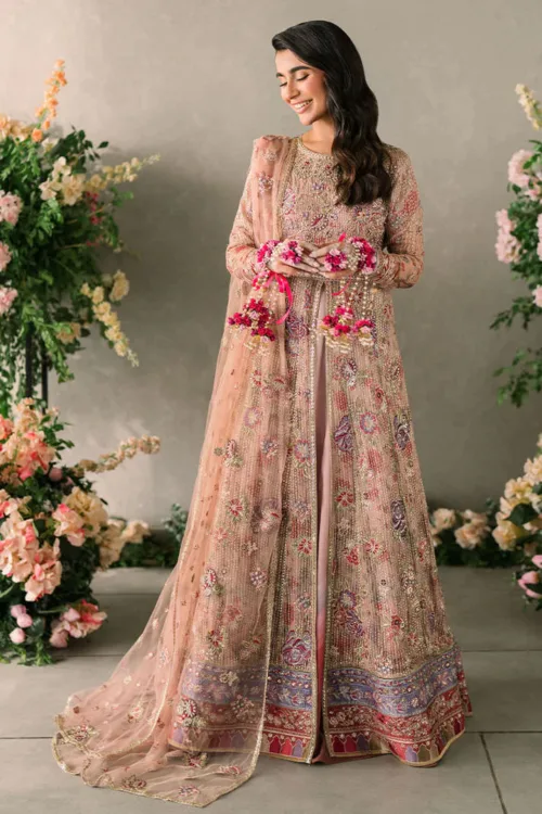 Smoky Peach Mastani Luxury Chiffon Collection – Sona by Mushq - Patel Brothers NX