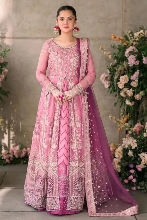 Rose Pink Mastani Luxury Chiffon Collection – Dua by Mushq - Patel Brothers NX