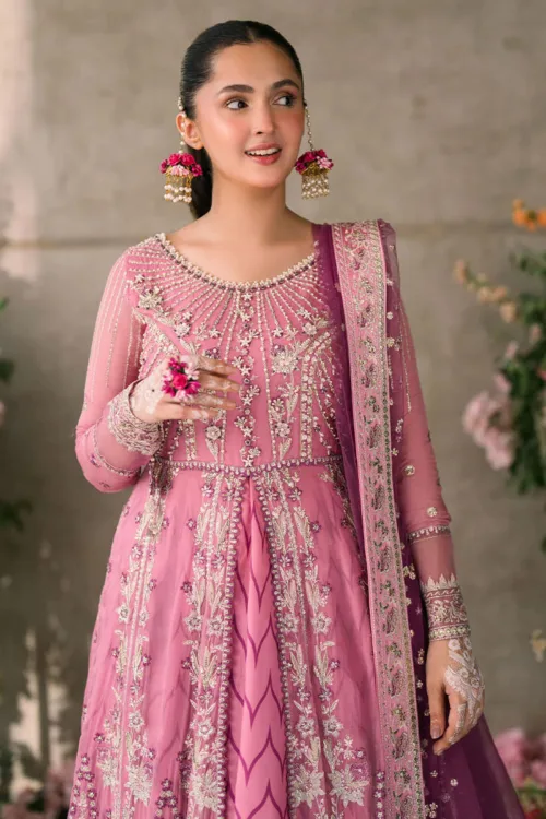 Rose Pink Mastani Luxury Chiffon Collection – Dua by Mushq - Patel Brothers NX 2