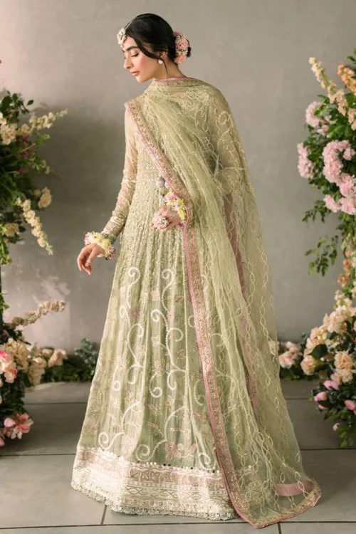 Sea Green Mastani Luxury Chiffon Collection – Namar by Mushq - Patel Brothers NX