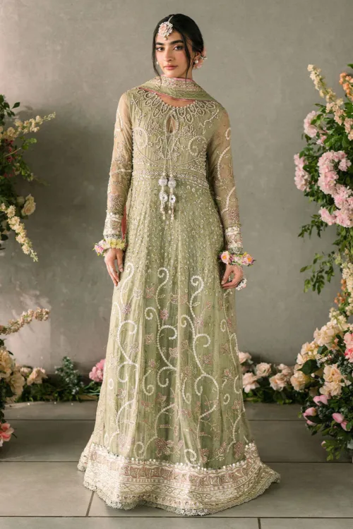 Sea Green Mastani Luxury Chiffon Collection – Namar by Mushq - Patel Brothers NX 4