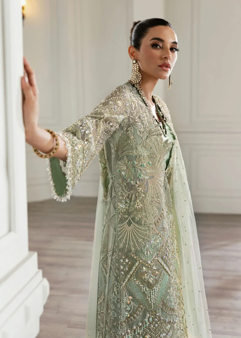 Aqua Unstitched Wedding by Crimson X Saira Shakira ’24 | Art Deco Glitz CW24-D1 - Patel Brothers NX 4