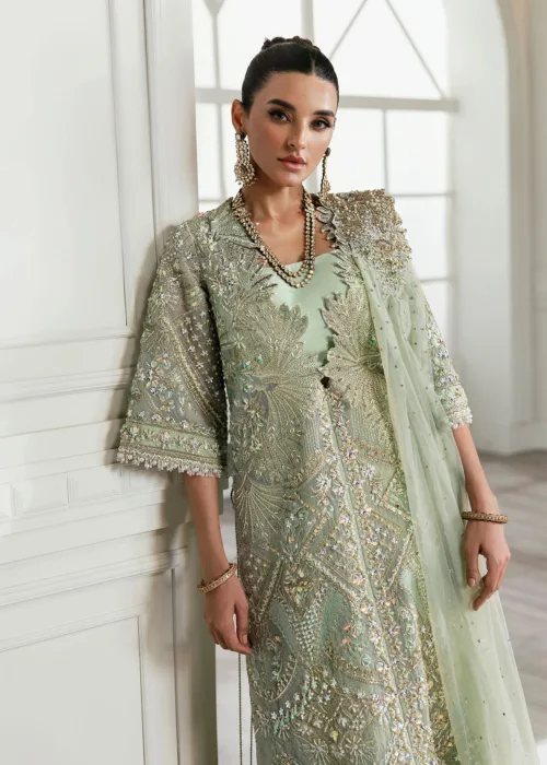 Aqua Unstitched Wedding by Crimson X Saira Shakira ’24 | Art Deco Glitz CW24-D1 - Patel Brothers NX 4