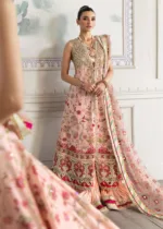 Rose Pink Unstitched Wedding by Crimson X Saira Shakira ’24 | Crystal Chinoiserie CW24-D6 - Patel Brothers NX 9