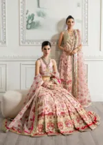 Rose Pink Unstitched Wedding by Crimson X Saira Shakira ’24 | Crystal Chinoiserie CW24-D6 - Patel Brothers NX 14