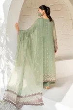 Chartreuse Green 3-Pc Unstitched Embroidered Chiffon Suit By Naqsh | S-1406 - Patel Brothers NX 13