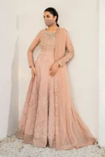 Light Peach 3-Pc Unstitched Embroidered Chiffon Suit By Naqsh | S-1409 - Patel Brothers NX 12