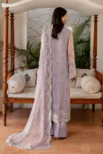 Light Lavender 3-Pc Unstitched Embroidered Chiffon Suit By Naqsh | S-1408 - Patel Brothers NX 9