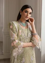 Pistachio Green Unstitched Wedding by Crimson X Saira Shakira ’24 | Sparkle Cascade CW24-D3 - Patel Brothers NX 12