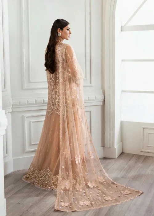 Rose Gold Unstitched Wedding by Crimson X Saira Shakira ’24 | Stardust CW24-D5 - Patel Brothers NX 4