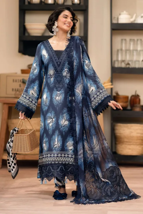 Glam Girl by Nureh GL-21 | Embroidered & Printed Viscose Crepe Party Wear Suit - Patel Brothers NX