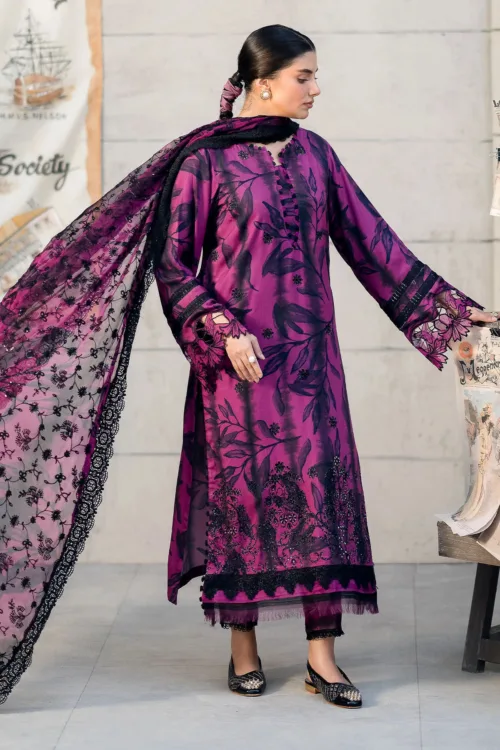 Glam Girl by Nureh GL-23 | Embroidered & Printed Viscose Crepe Party Wear Suit - Patel Brothers NX